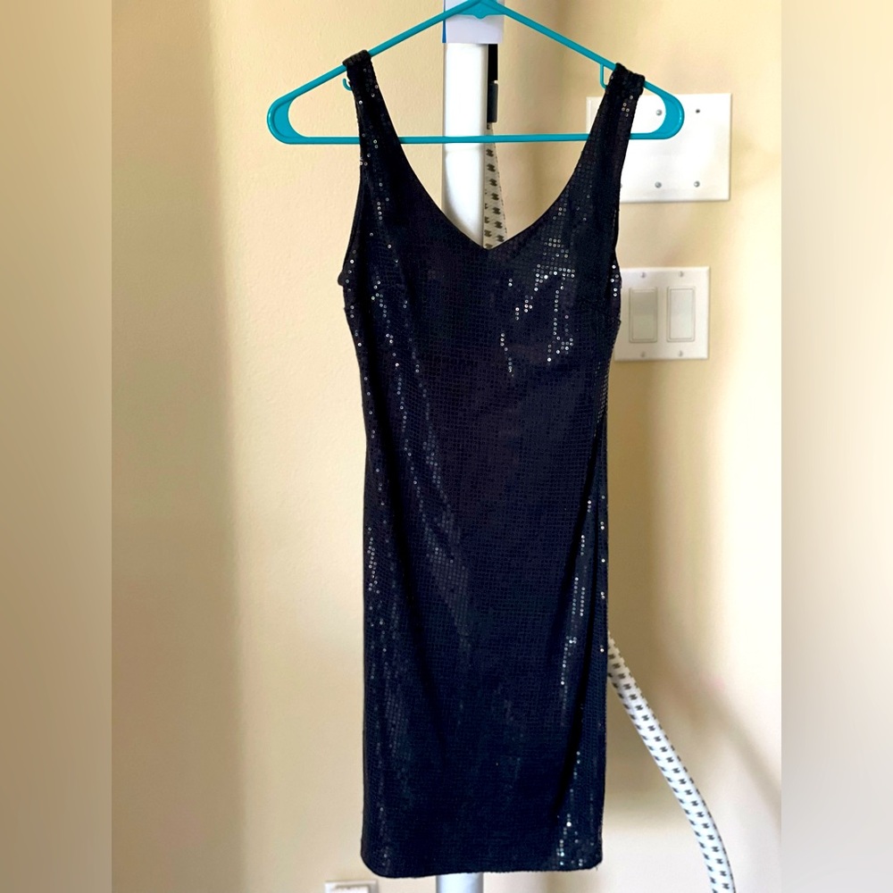 Black dress for after hours.